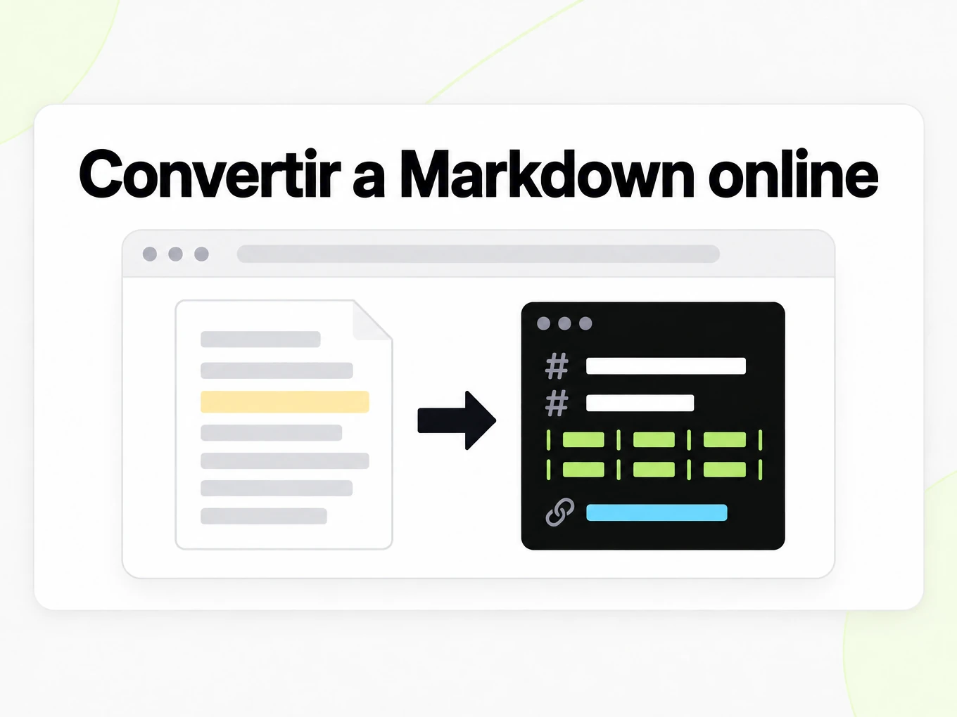 Convertir a Markdown online en una ventana del navegador