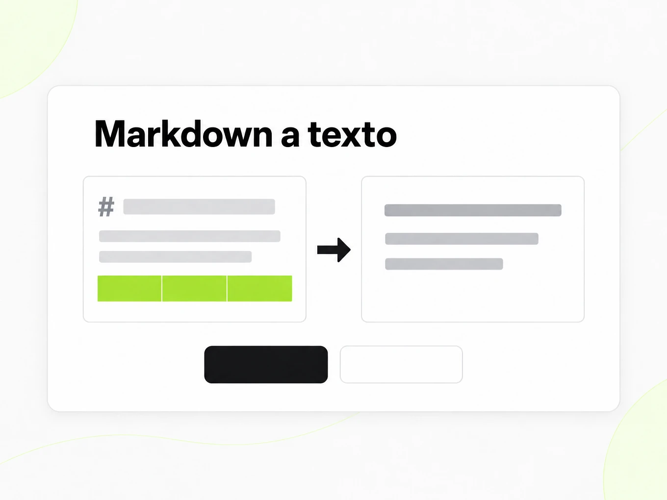 Markdown a texto renderizando Markdown en texto plano