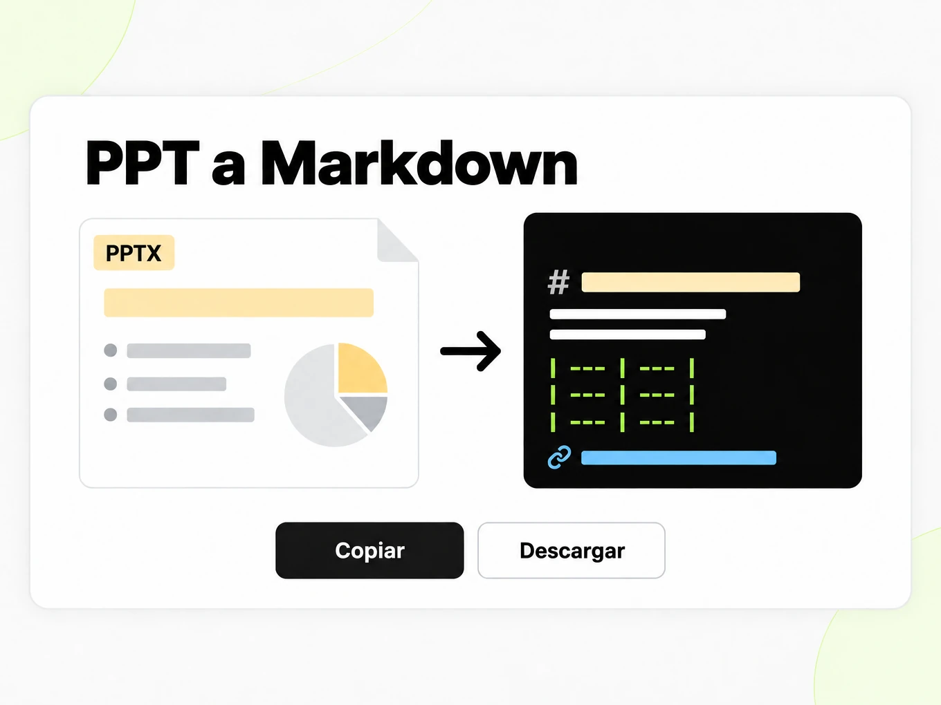 PPT a Markdown convirtiendo una presentación PPTX en Markdown