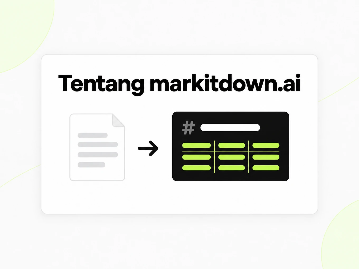 Tentang markitdown.ai: halaman dokumen berubah menjadi jendela Markdown