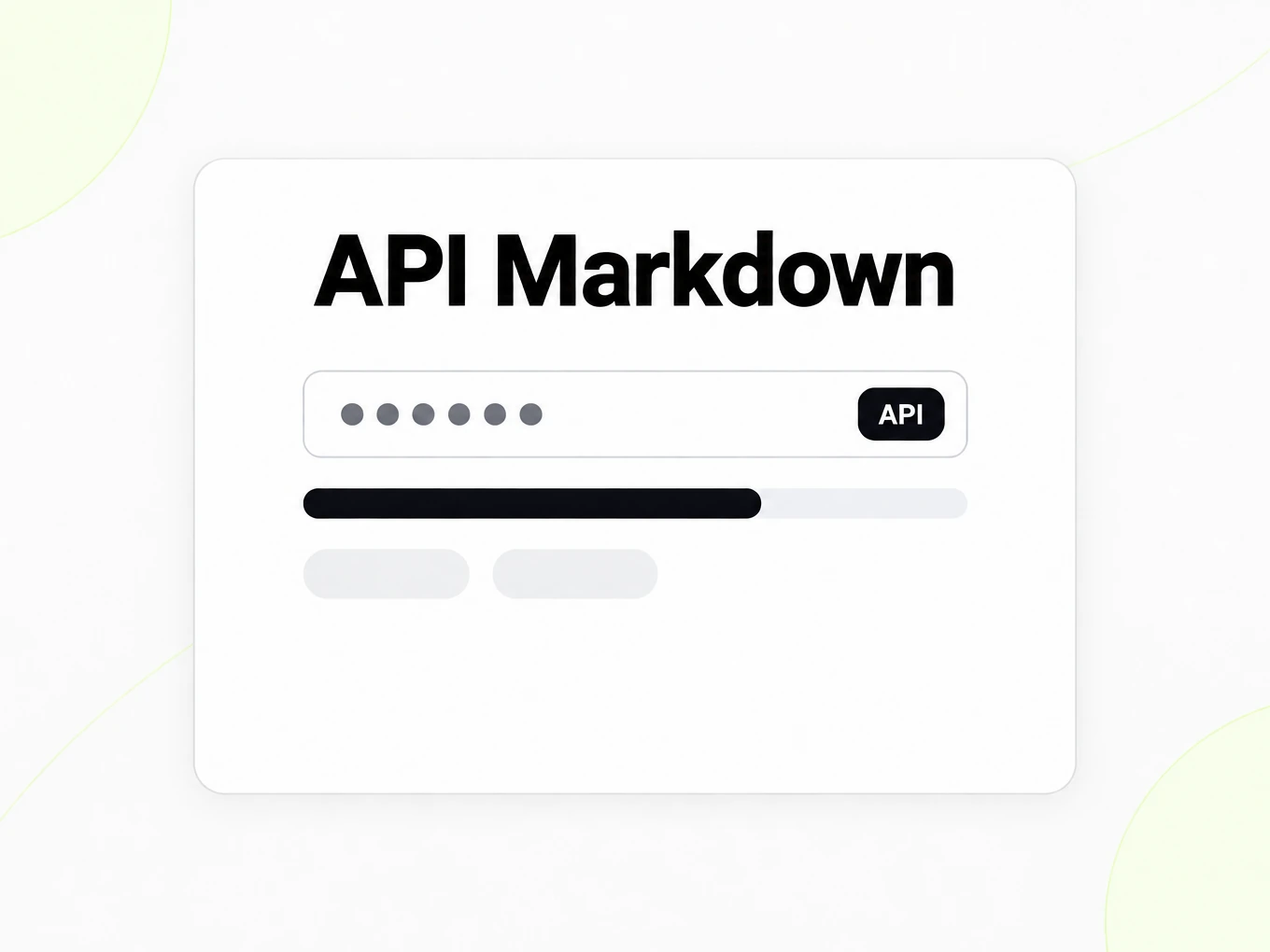 API Markdown: kolom kunci API tersamarkan, meter penggunaan, dan label batas laju, tanpa angka