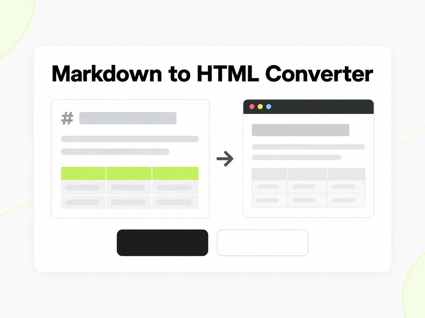 Markdown to HTML Converter rendering Markdown into an HTML page