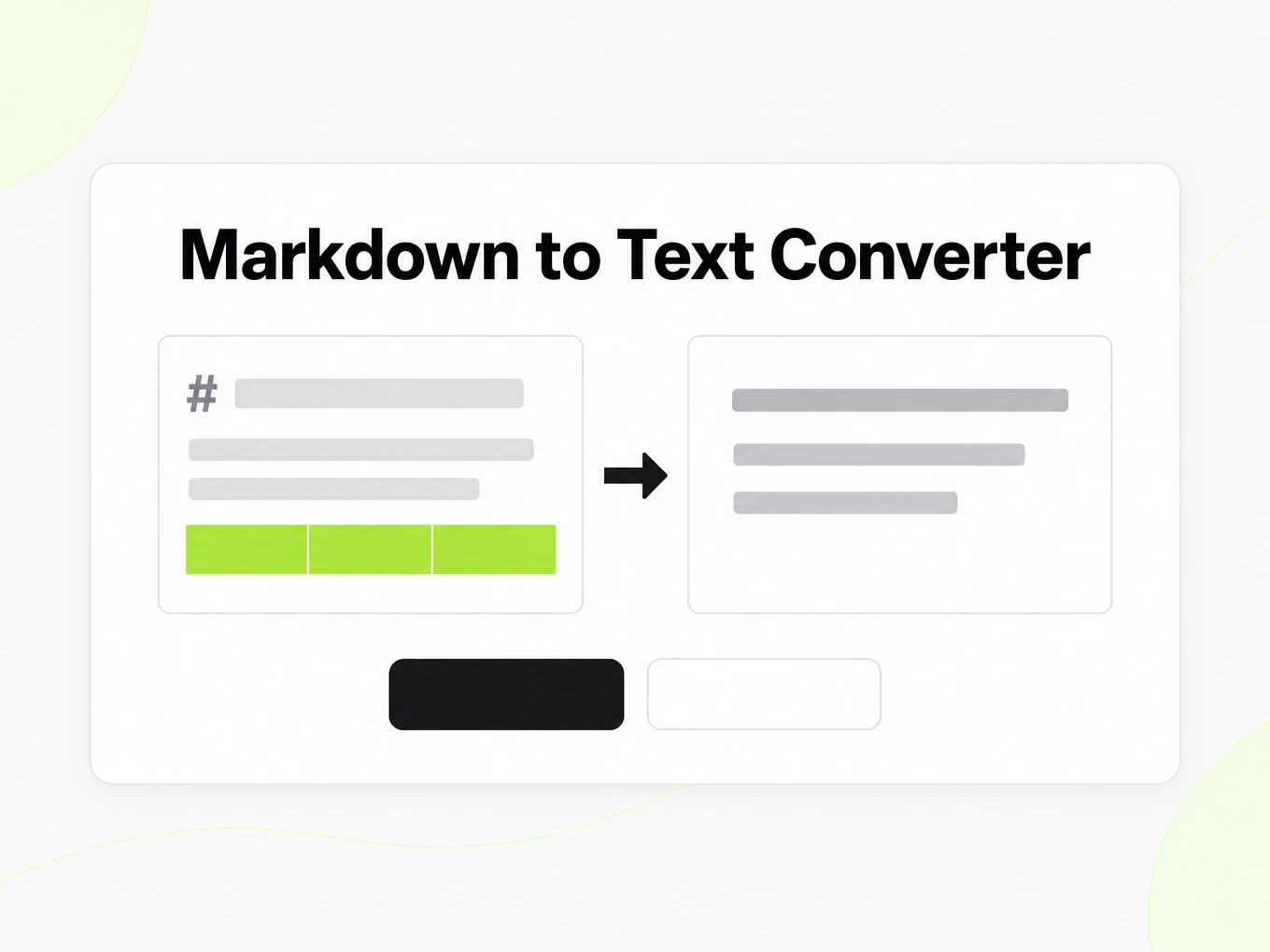 Markdown to Text Converter rendering Markdown into plain text