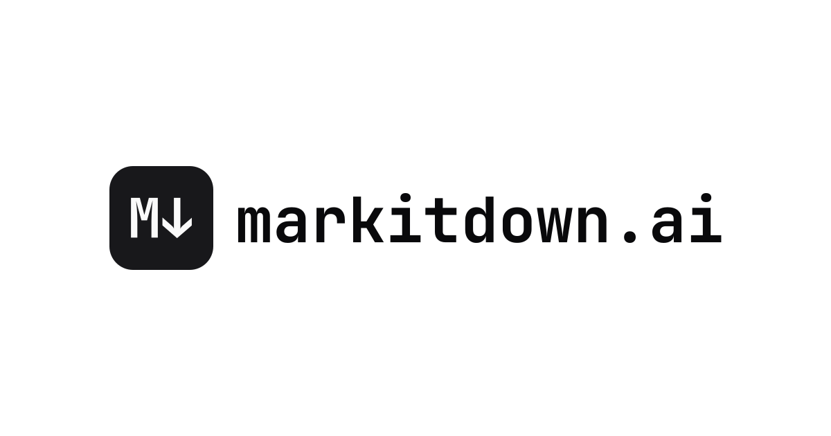 markitdown.ai — Turn documents into AI-ready Markdown