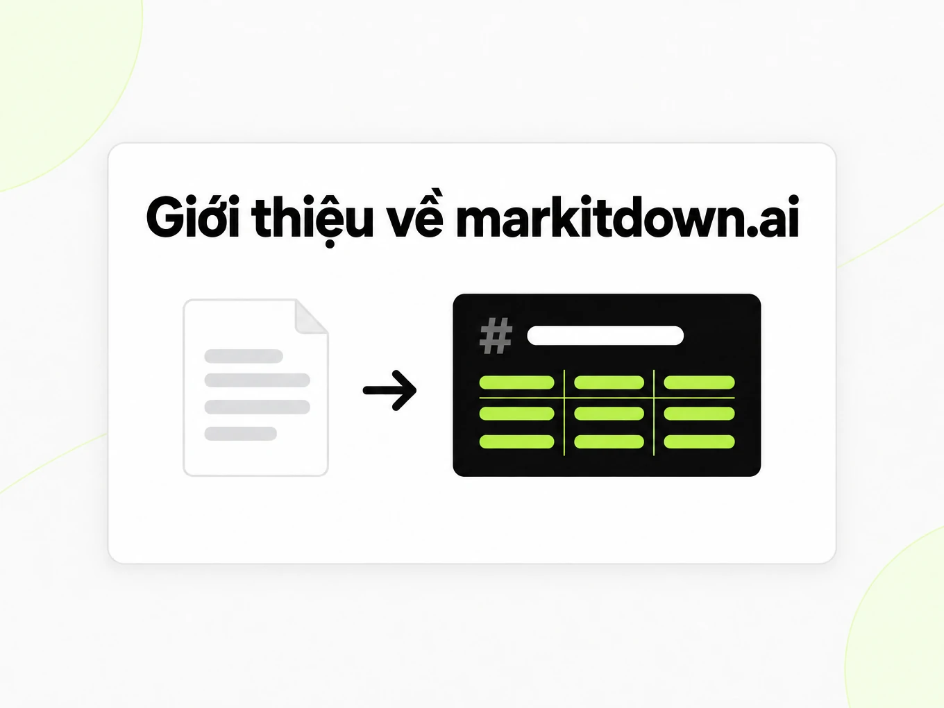 Giới thiệu về markitdown.ai: trang tài liệu biến thành cửa sổ Markdown