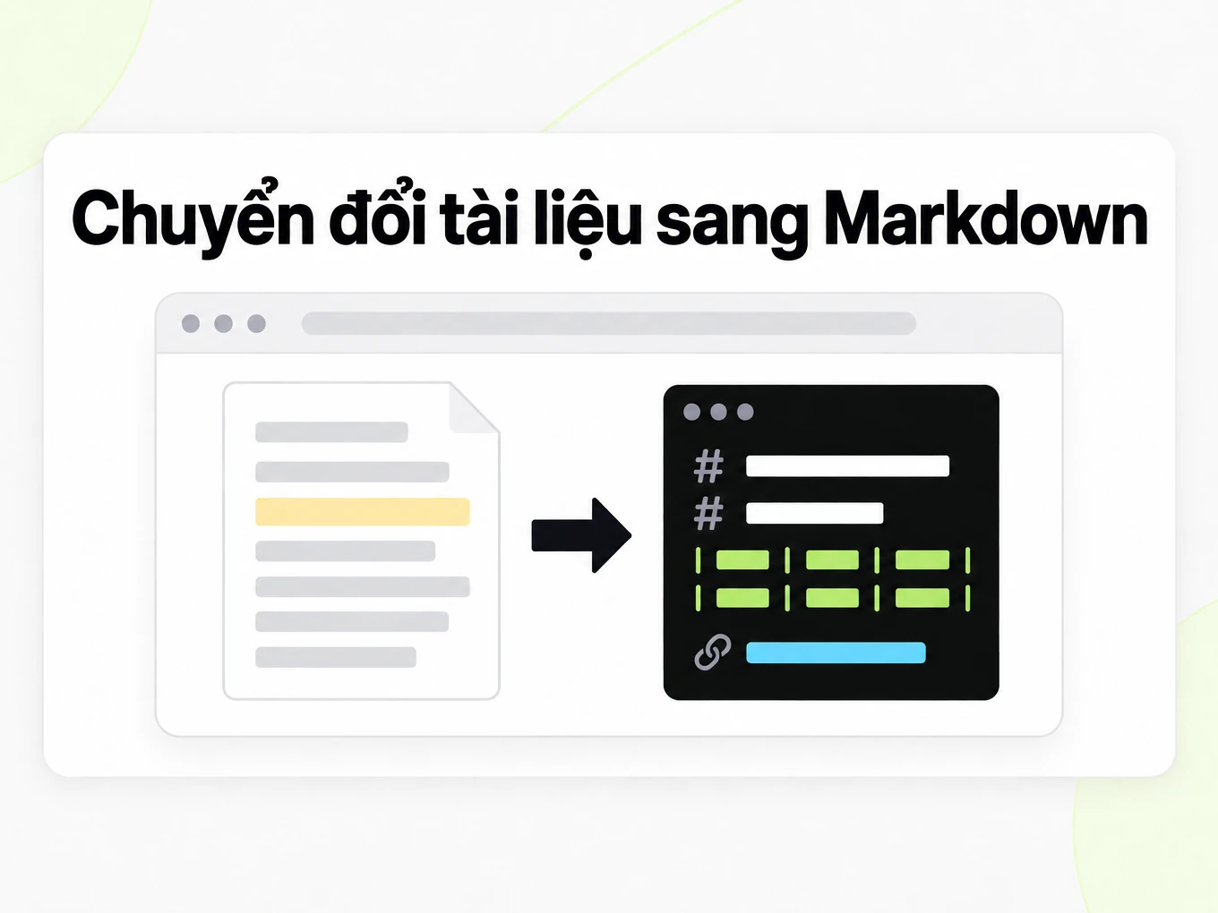 Chuyển đổi tài liệu sang Markdown: cửa sổ trình duyệt trực tuyến chuyển tài liệu thành Markdown